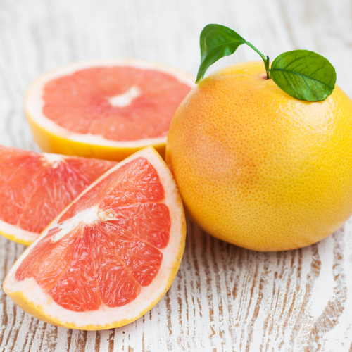 sliced grapefruit